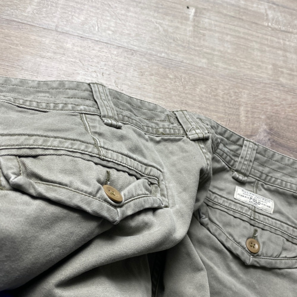 Polo Ralph Lauren Shorts Cargo Mens 38 Green Cotton  Utility - Picture 9 of 11